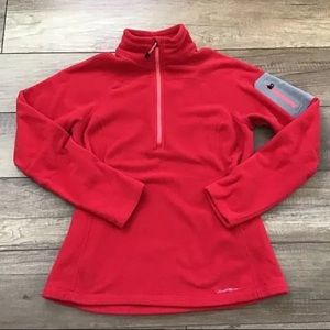 Eddie Bauer Tops | Eddie Bauer Fleece | Color: Red | Size: Small